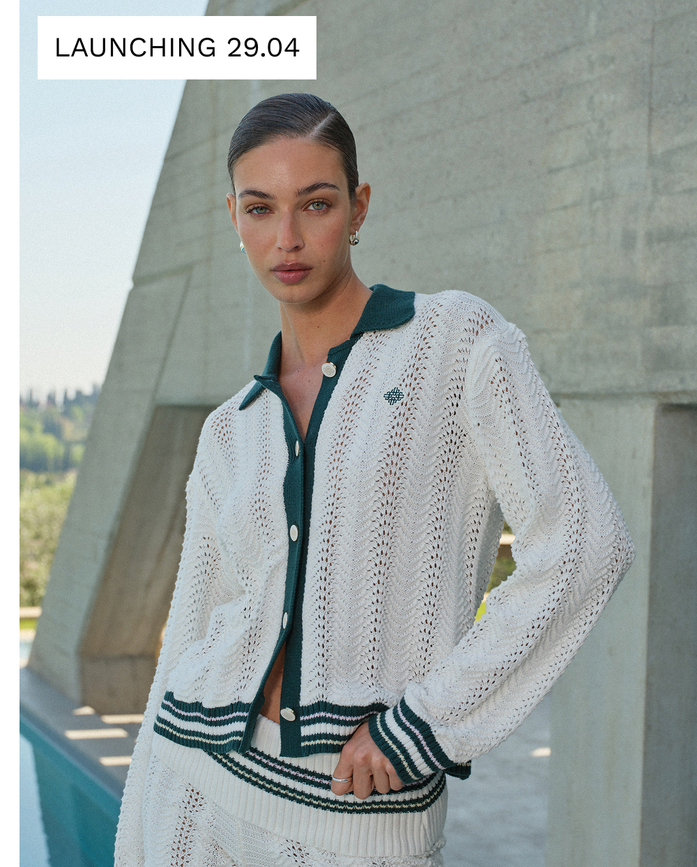 LONG SLEEVE CROCHET SHIRT