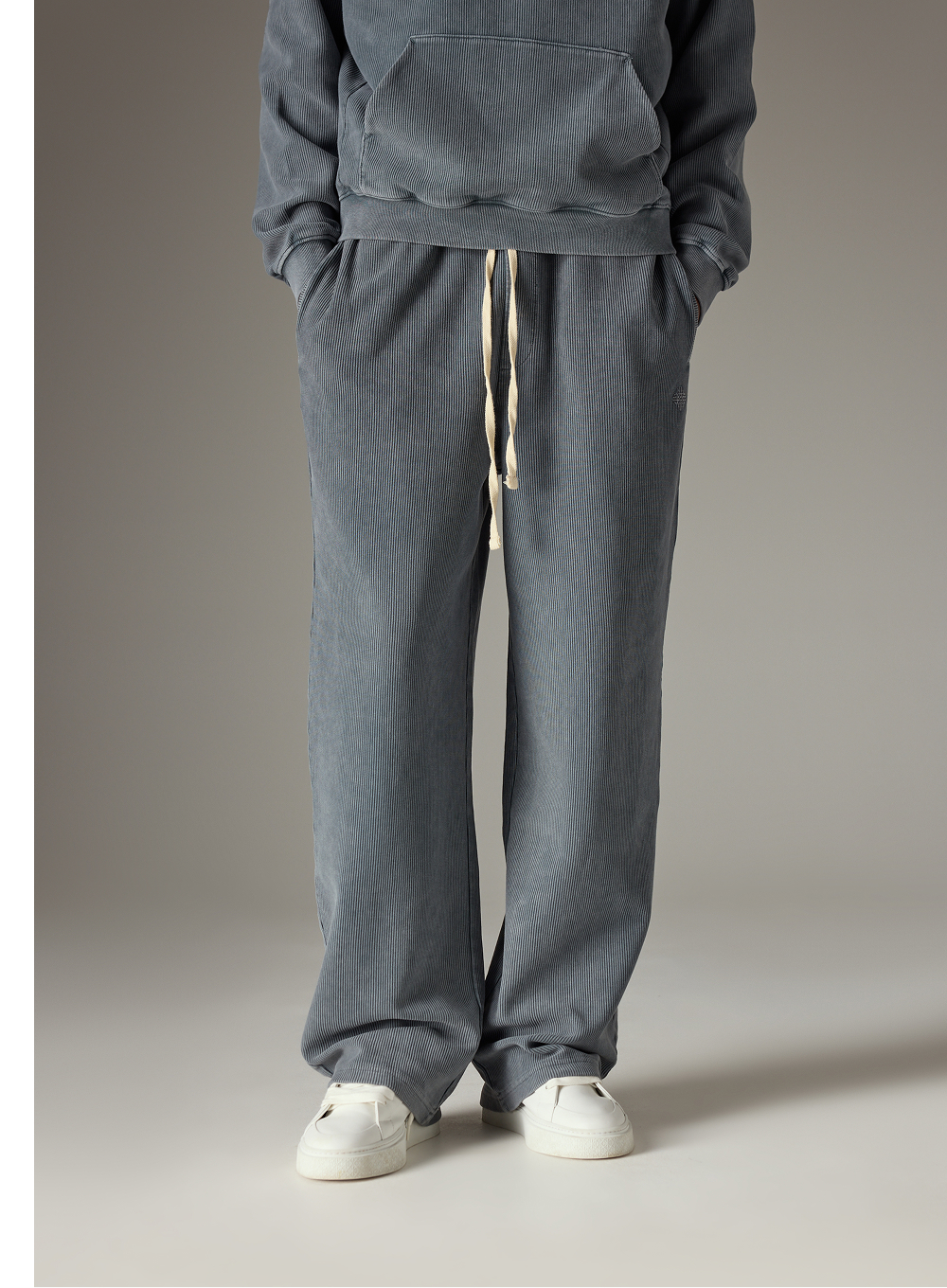 HEAVYWEIGHT WASHED RIBBED JERSEY JOGGERS