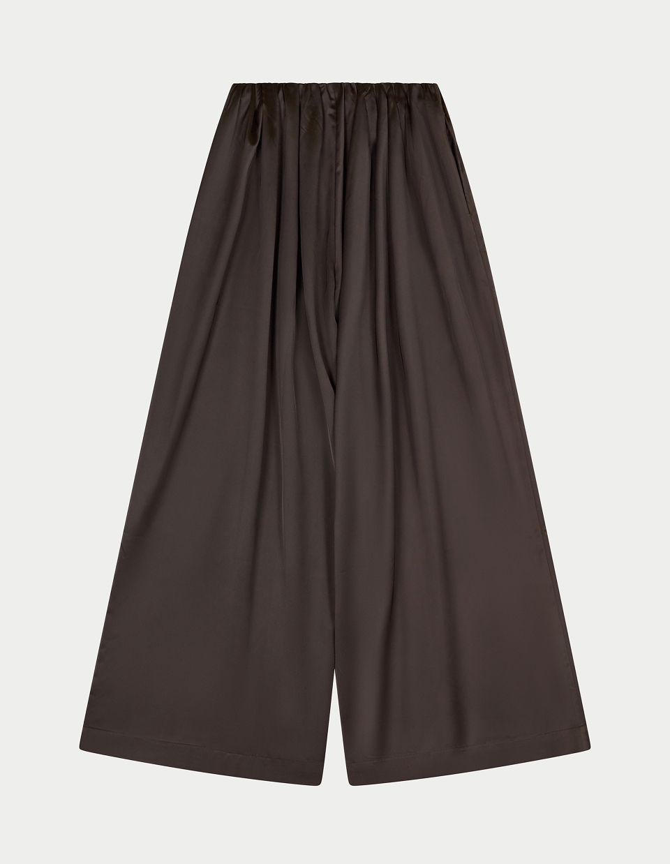 SATIN WIDE LEG TROUSERS