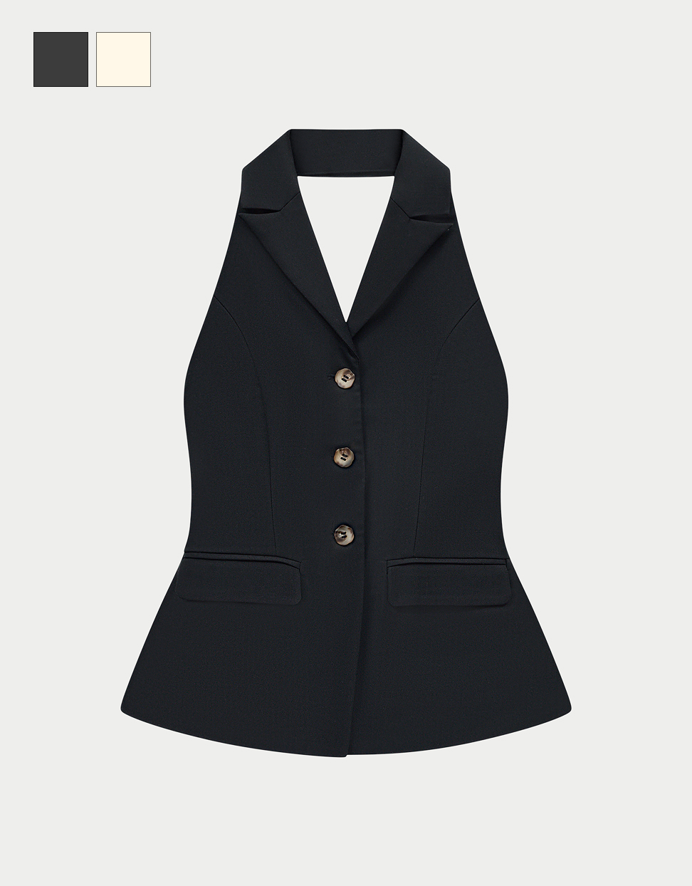 TAILORED HALTERNECK WAISTCOAT