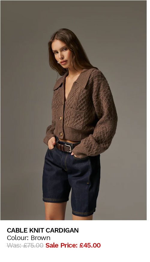 CABLE KNIT CARDIGAN