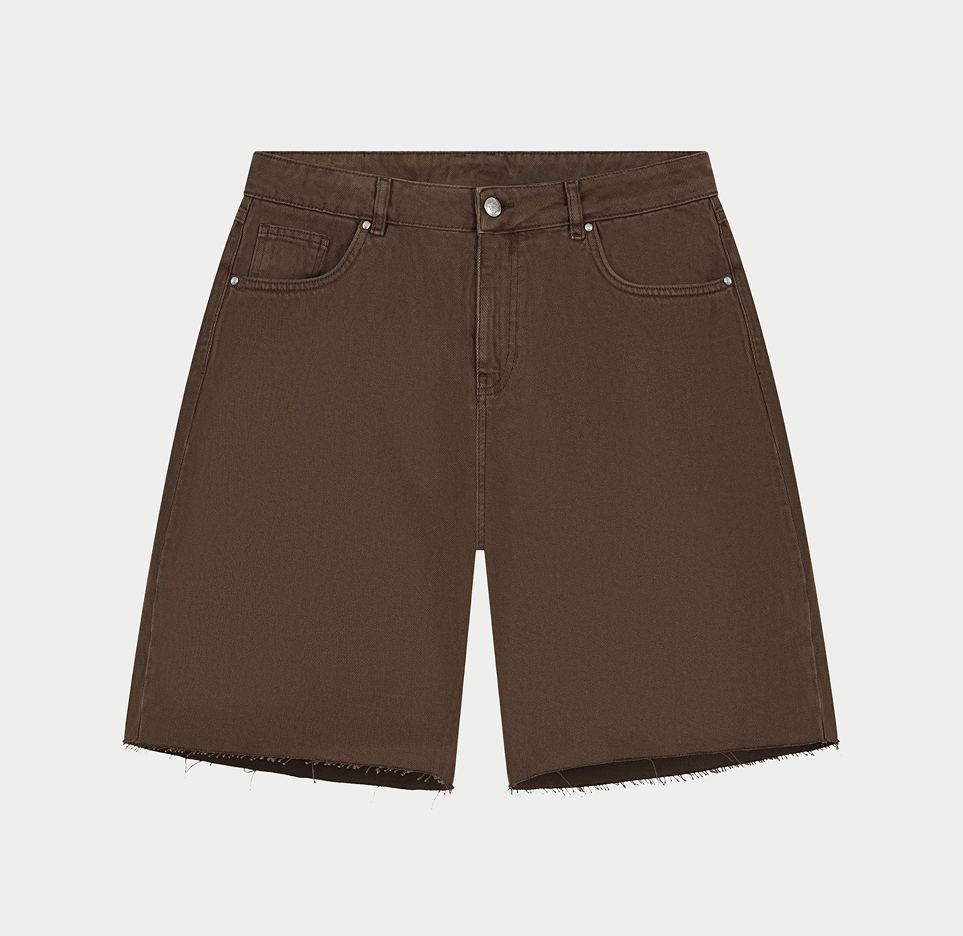 DENIM RAW EDGE SHORTS