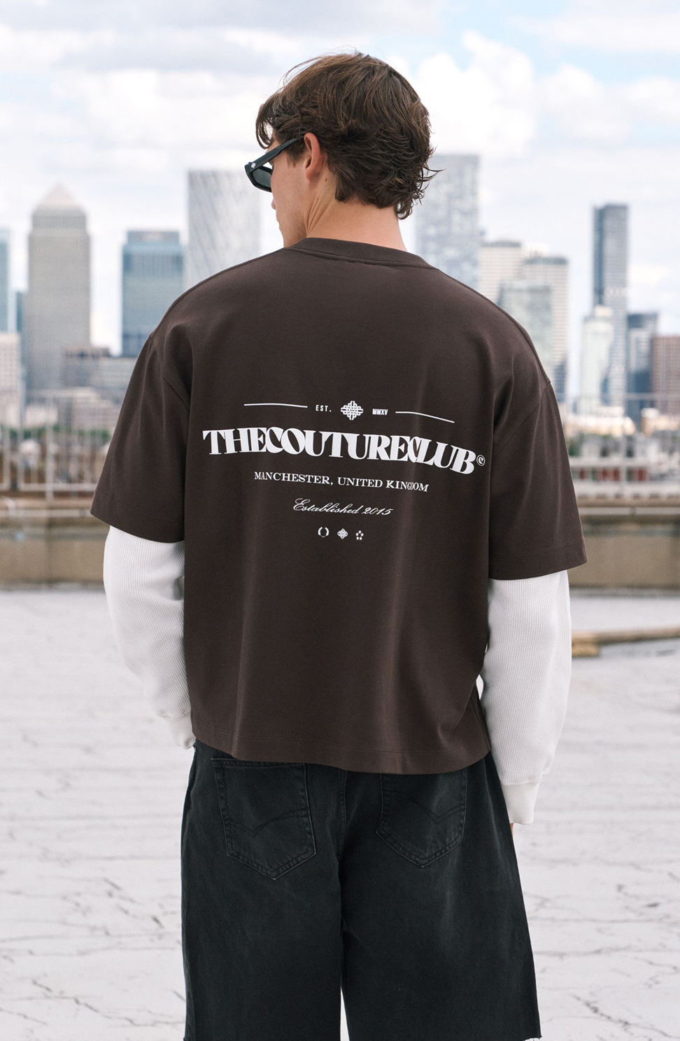 WAFFLE DOUBLE LAYER GRAPHIC T-SHIRT