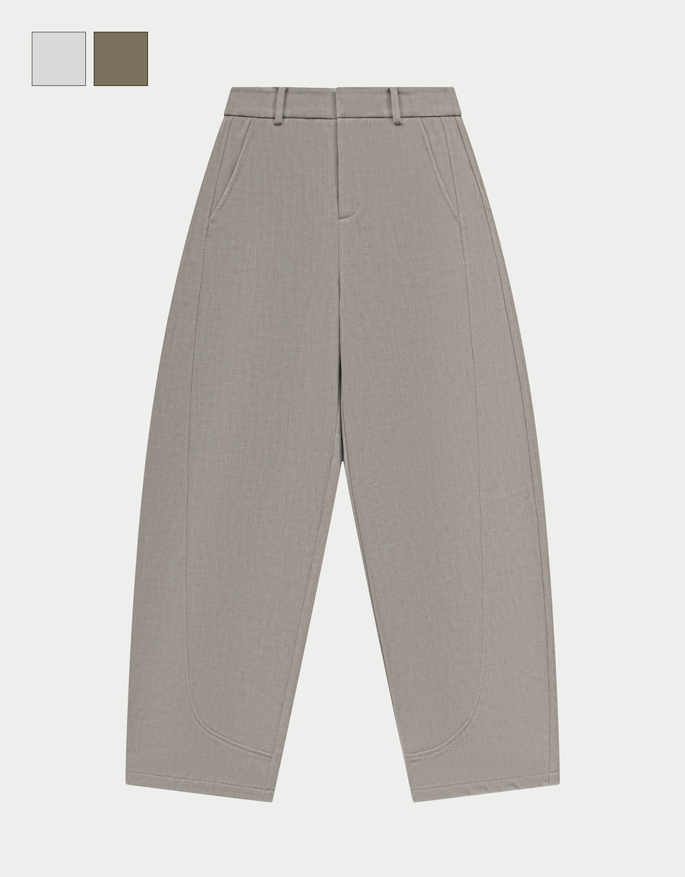 BARREL LEG TROUSERS
