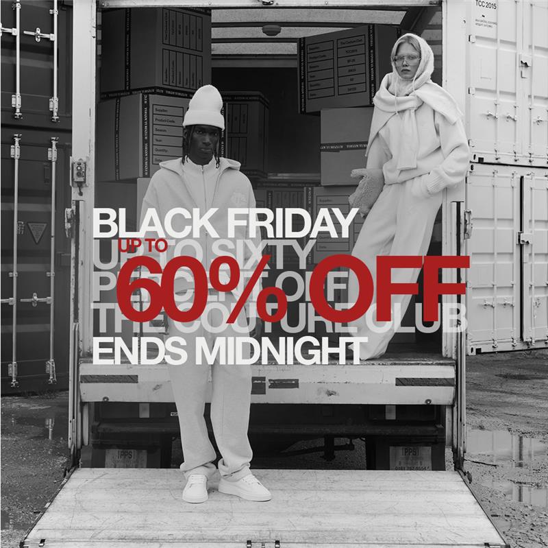 an image of a woman in a black friday is coming