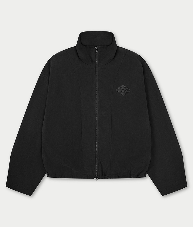 CUPRO FUNNEL NECK ZIP THROUGH