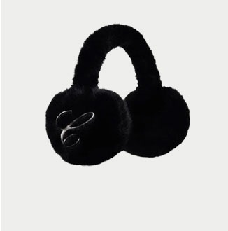 FAUX FUR SINGLE SCRIPT EARMUFFS