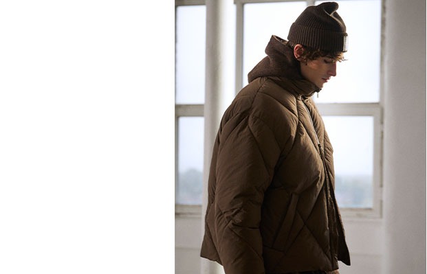 DIAMOND QUILTED PUFFER COAT