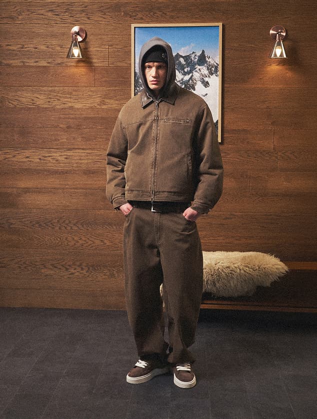 WASHED TWILL PADDED JACKET