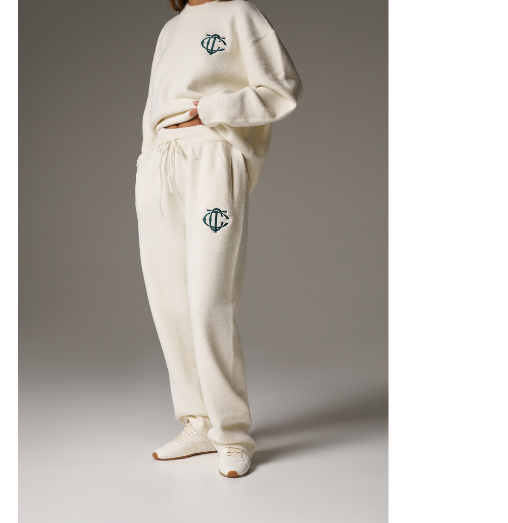 MONOGRAM KNITTED JOGGERS