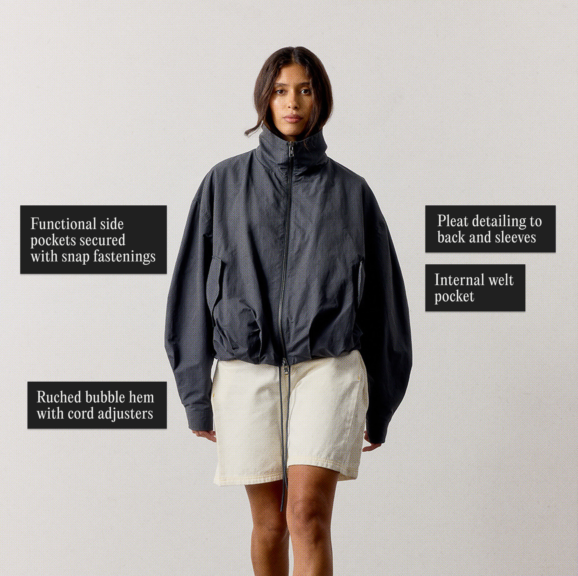 TECHNICAL FUNNEL NECK JACKET