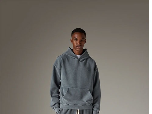 HEAVYWEIGHT WASHED RIBBED HOODIE