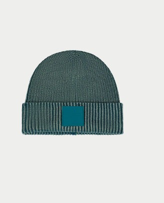 WASHED RIBBED BEANIE