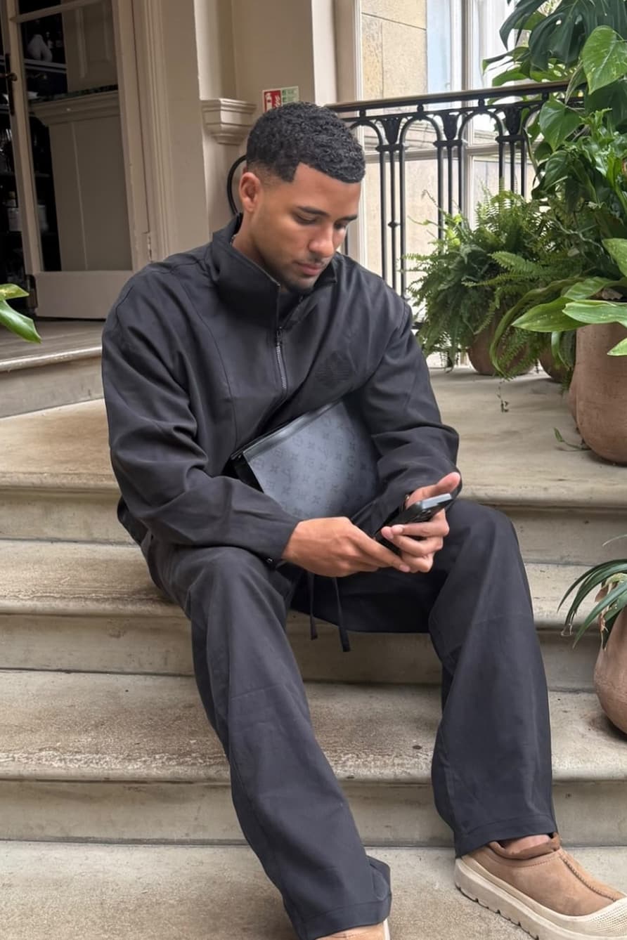 CUPRO FUNNEL JACKET BLACK