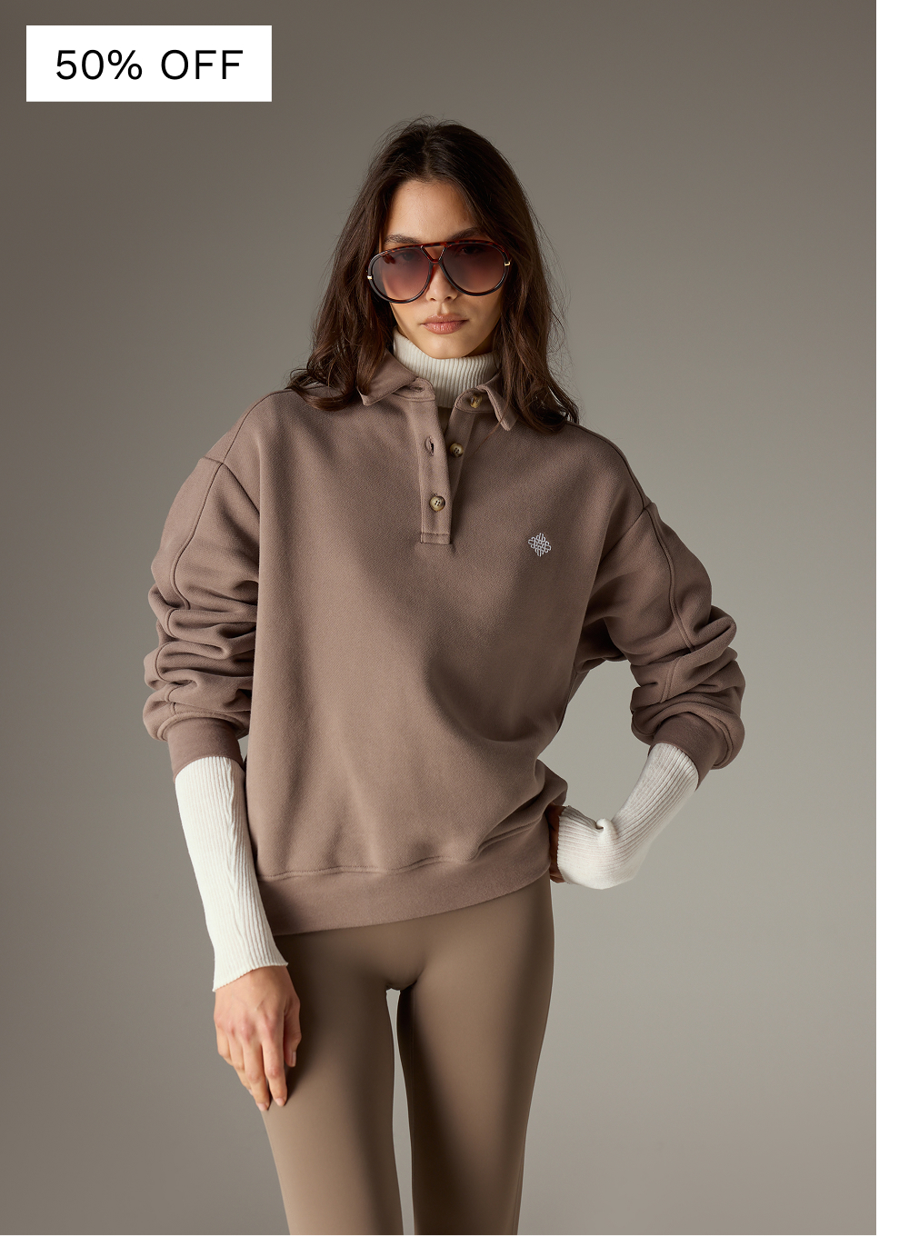 EMBLEM EMBROIDERED RUGBY POLO