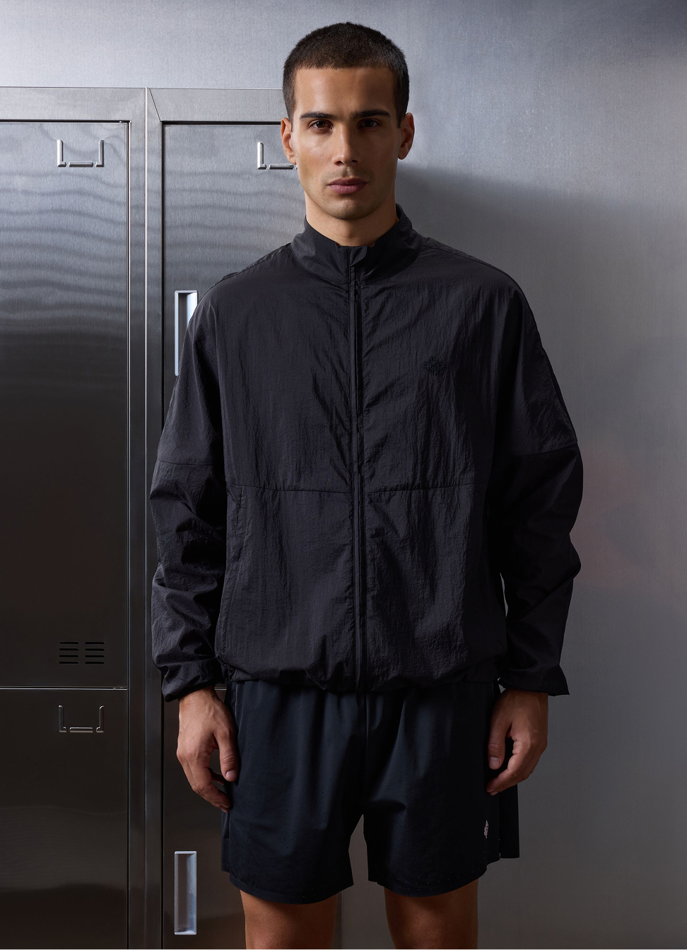 TRANSLUCENT FUNNEL NECK WINDBREAKER