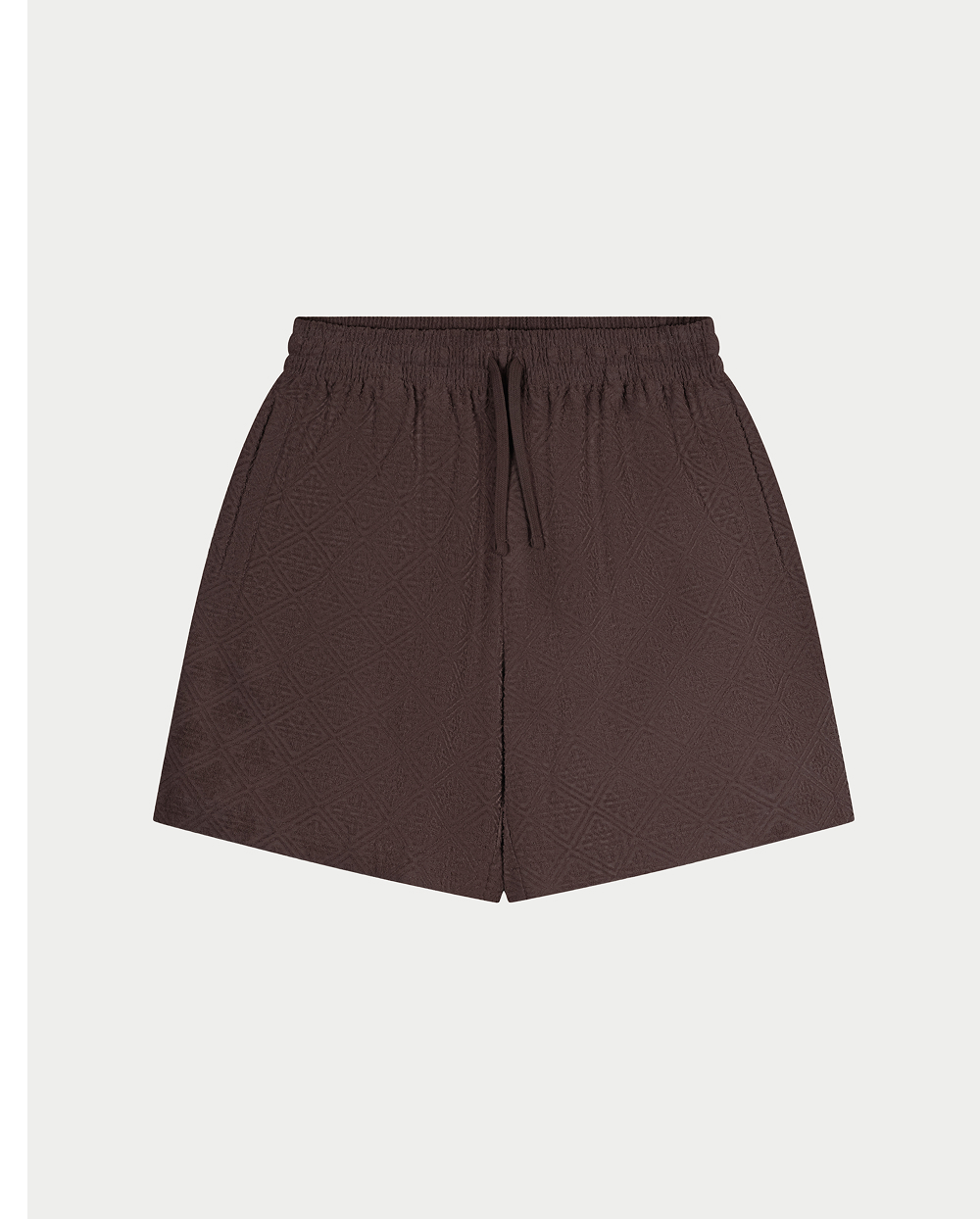 TOWELLING JACQUARD EMBLEM SHORTS