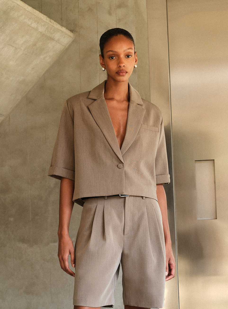 SHORT SLEEVE BLAZER
