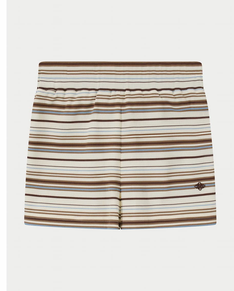 STRIPE MINI SHORTS