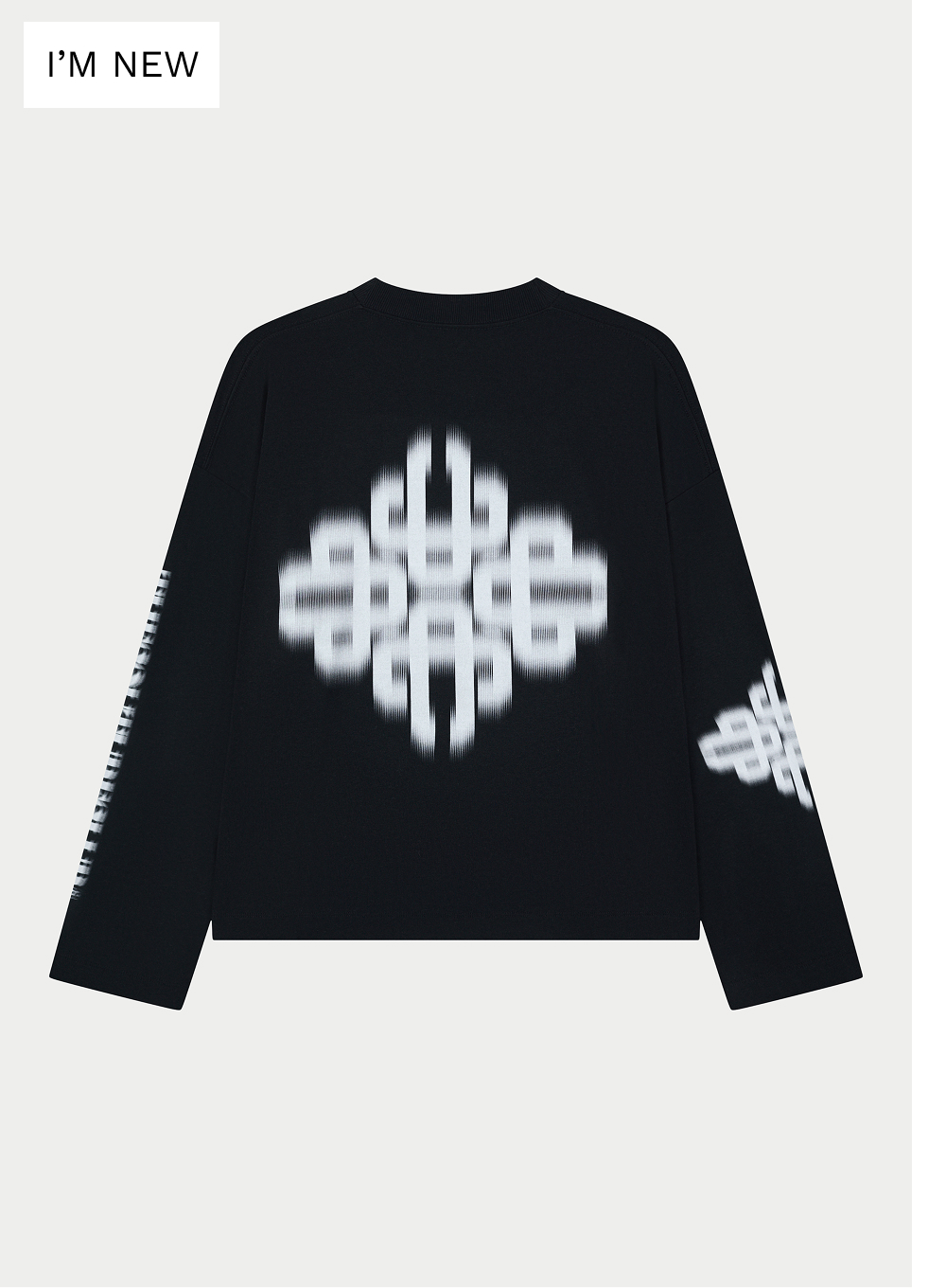 MOTION BLURRED LONG SLEEVE T-SHIRT