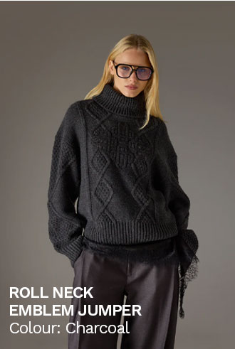 ROLL NECK EMBLEM JUMPER