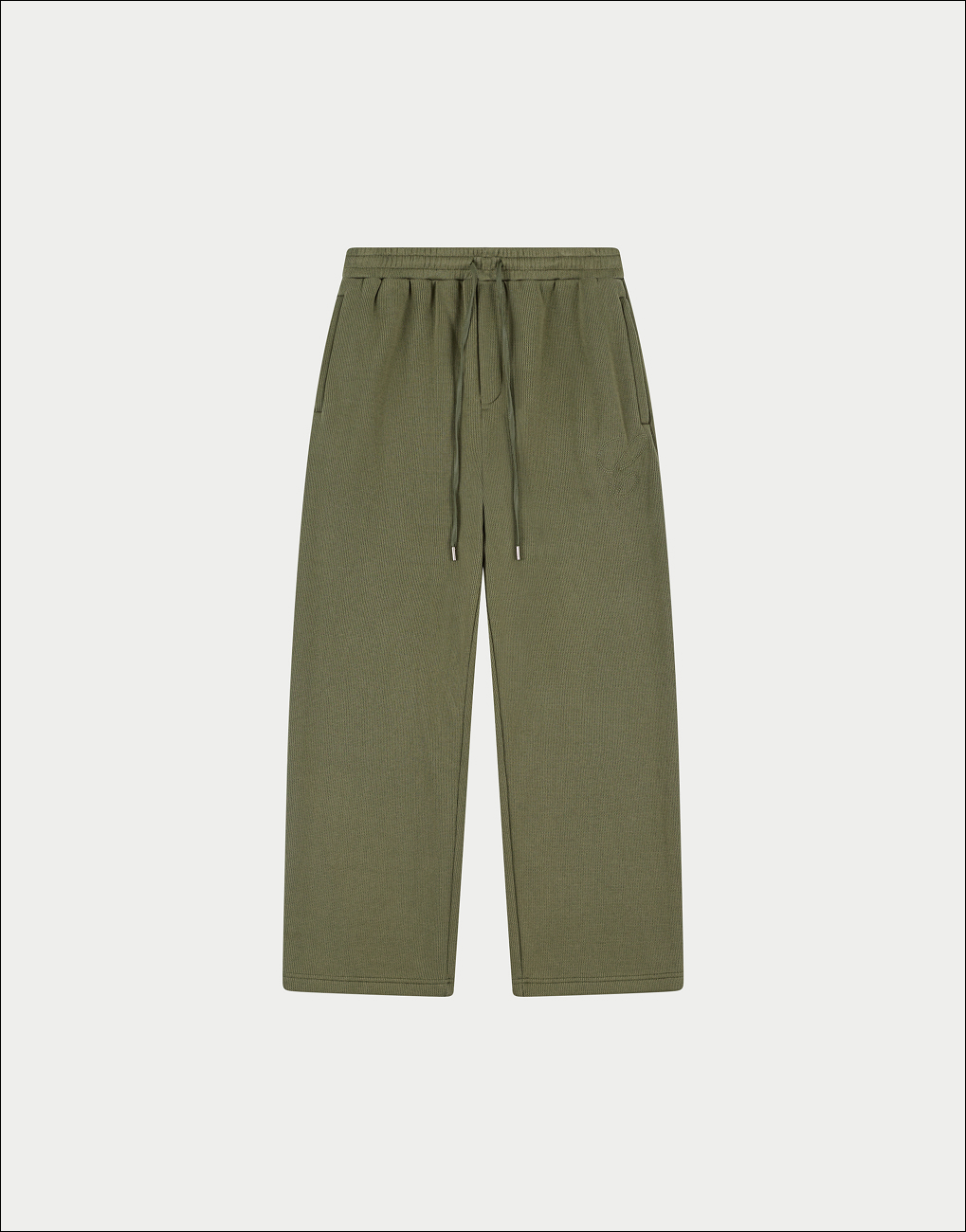 KNIT CONTRAST DRAWCORDS RELAXED JOGGERS