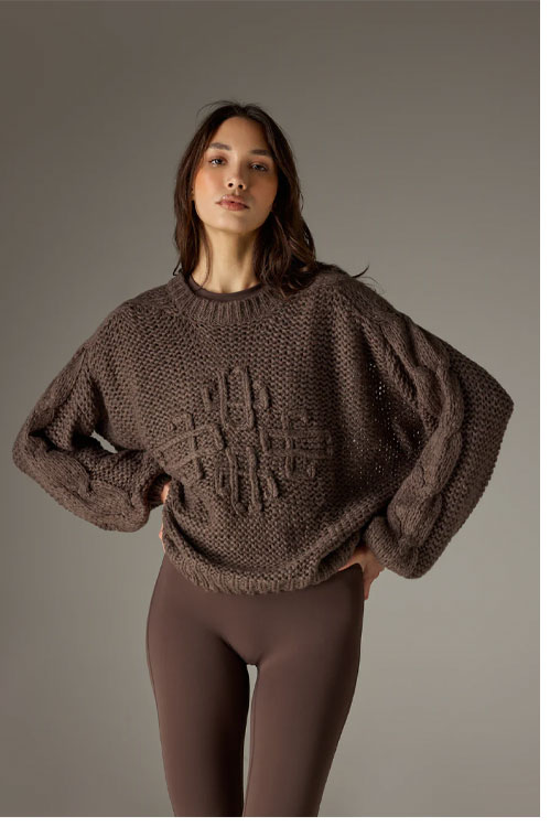 EMBLEM OVERSIZED KNIT JUMPER