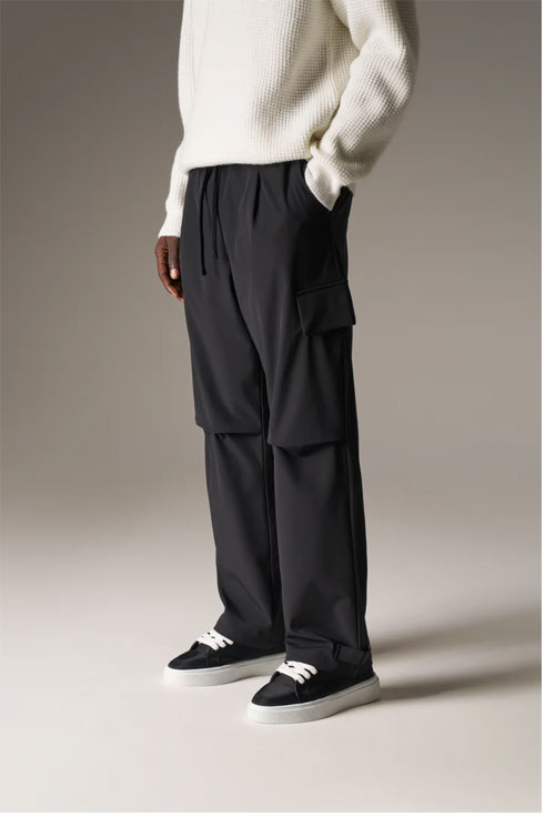 TECHNICAL WIDE LEG TROUSERS