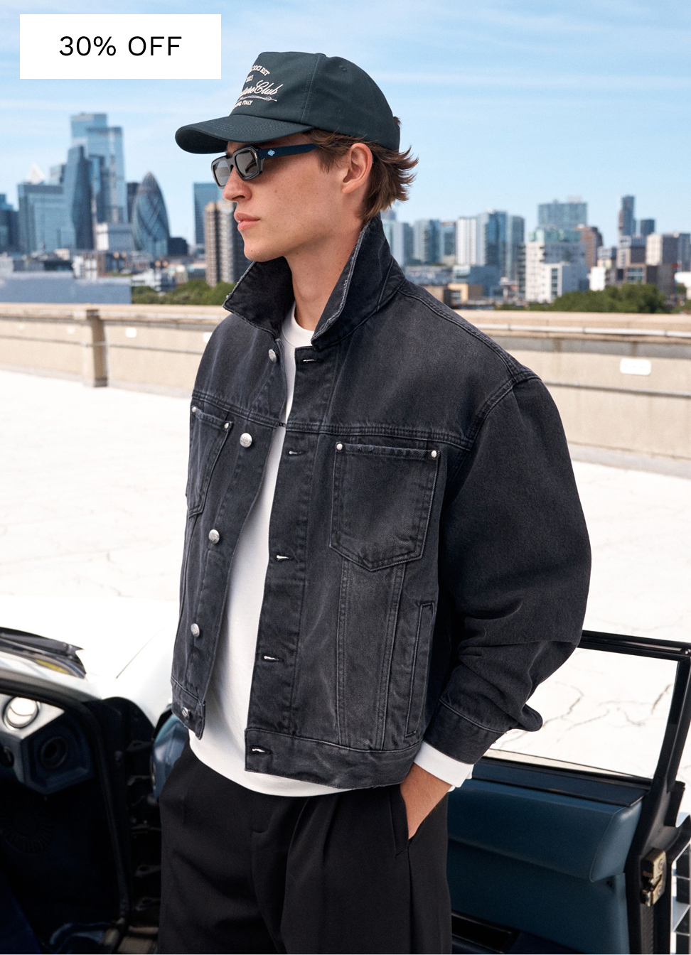 WASHED DENIM TRUCKER JACKET