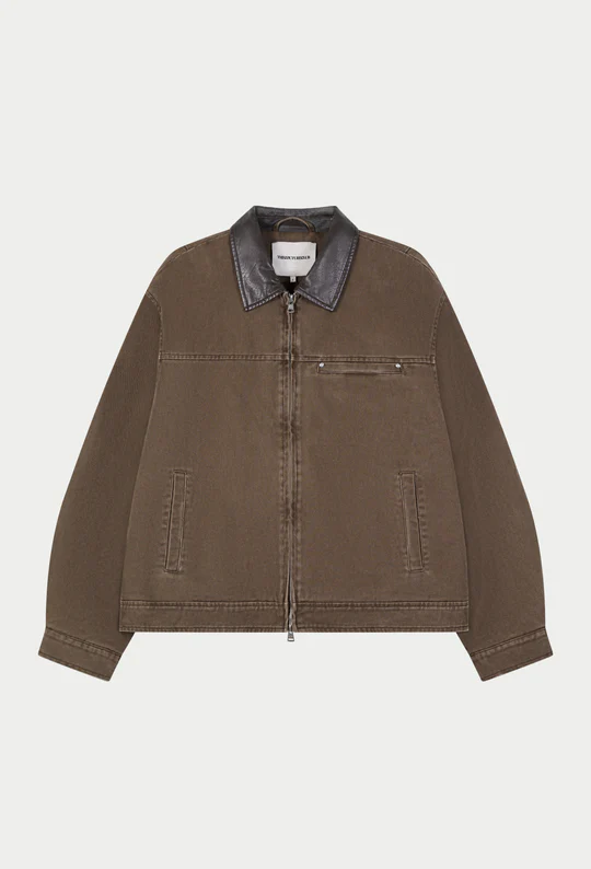 WASHED TWILL PADDED JACKET