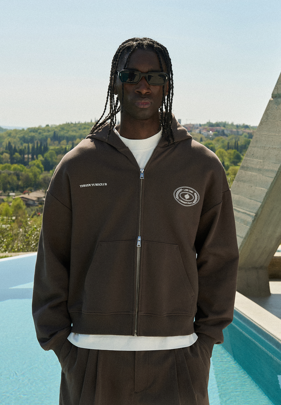 LAKE COMO OVAL GRAPHIC HOODIE