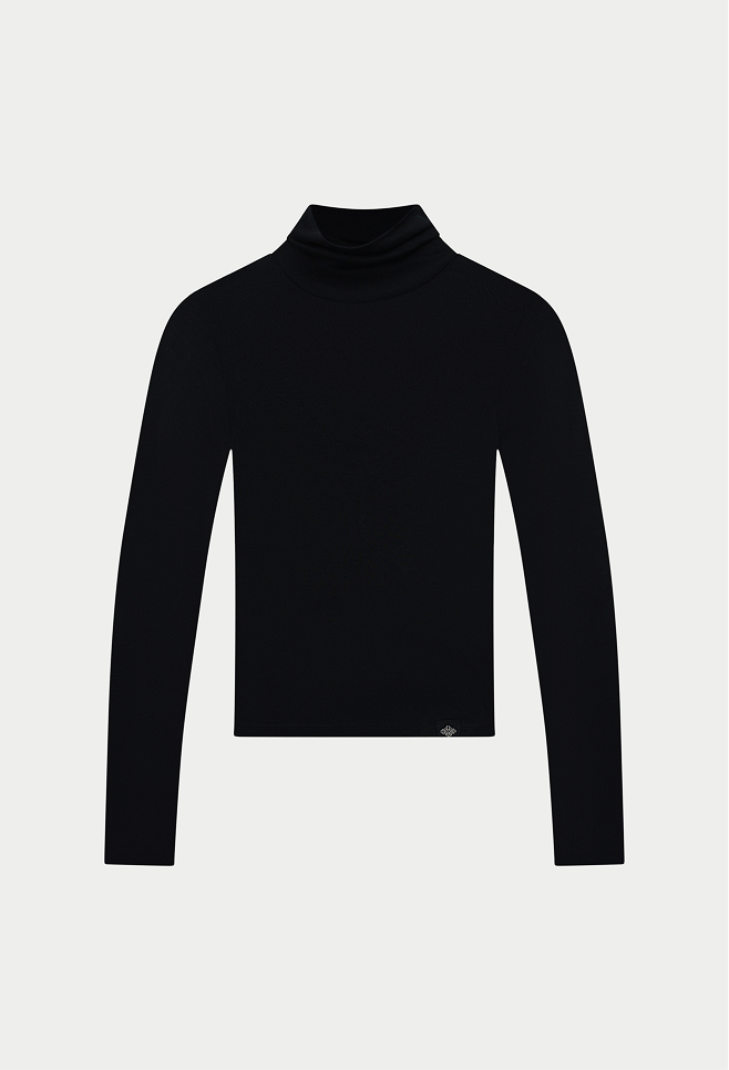 LIGHTWEIGHT ROLL NECK TOP