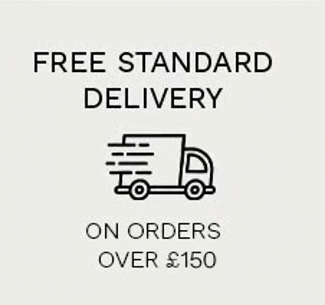 an image of a delivery truck with a free standard delivery sign