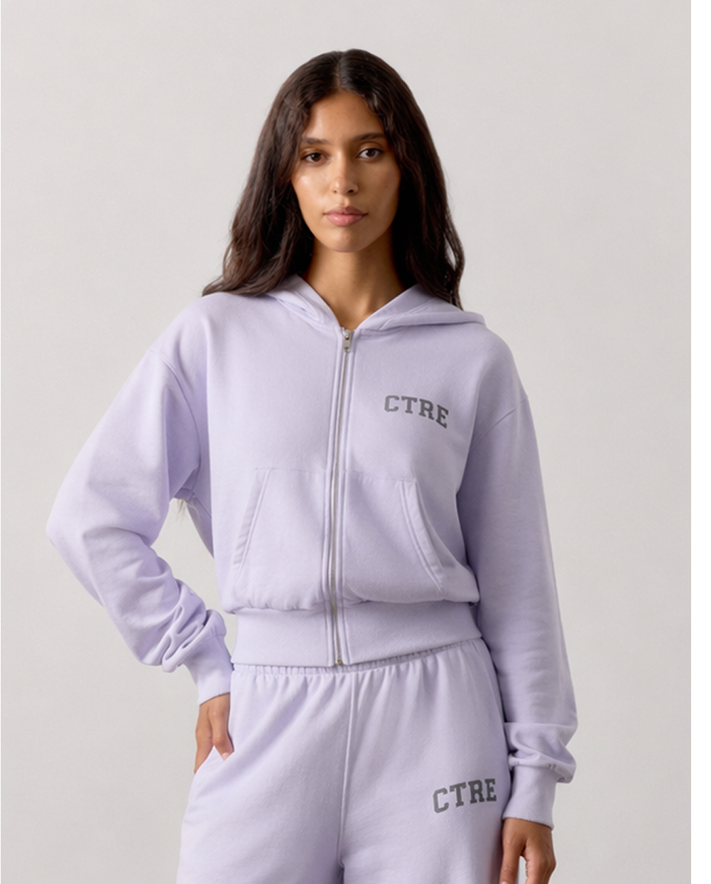 CTRE ZIP THROUGH RELAXED HOODIE
