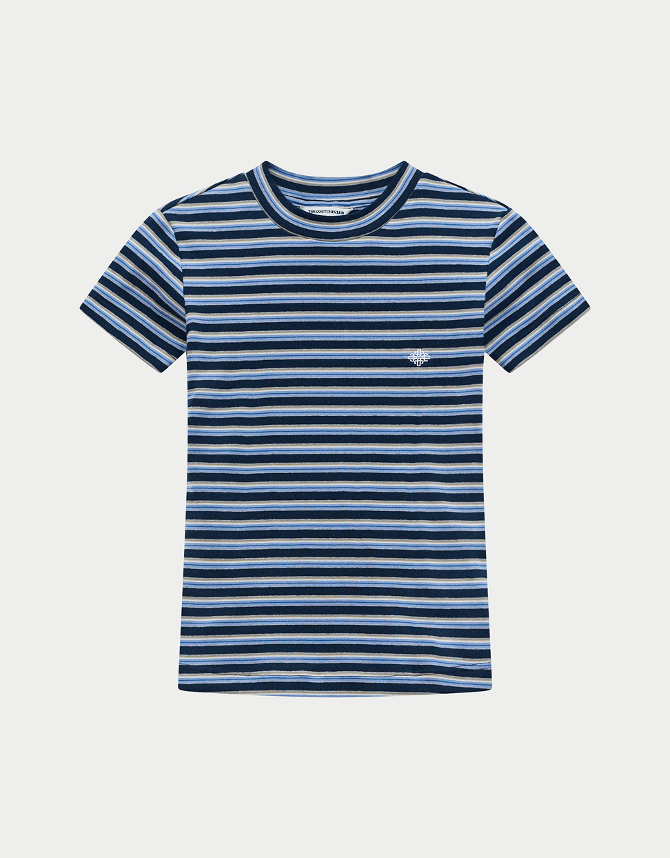 STRIPE BRUSHED COTTON BABY TEE