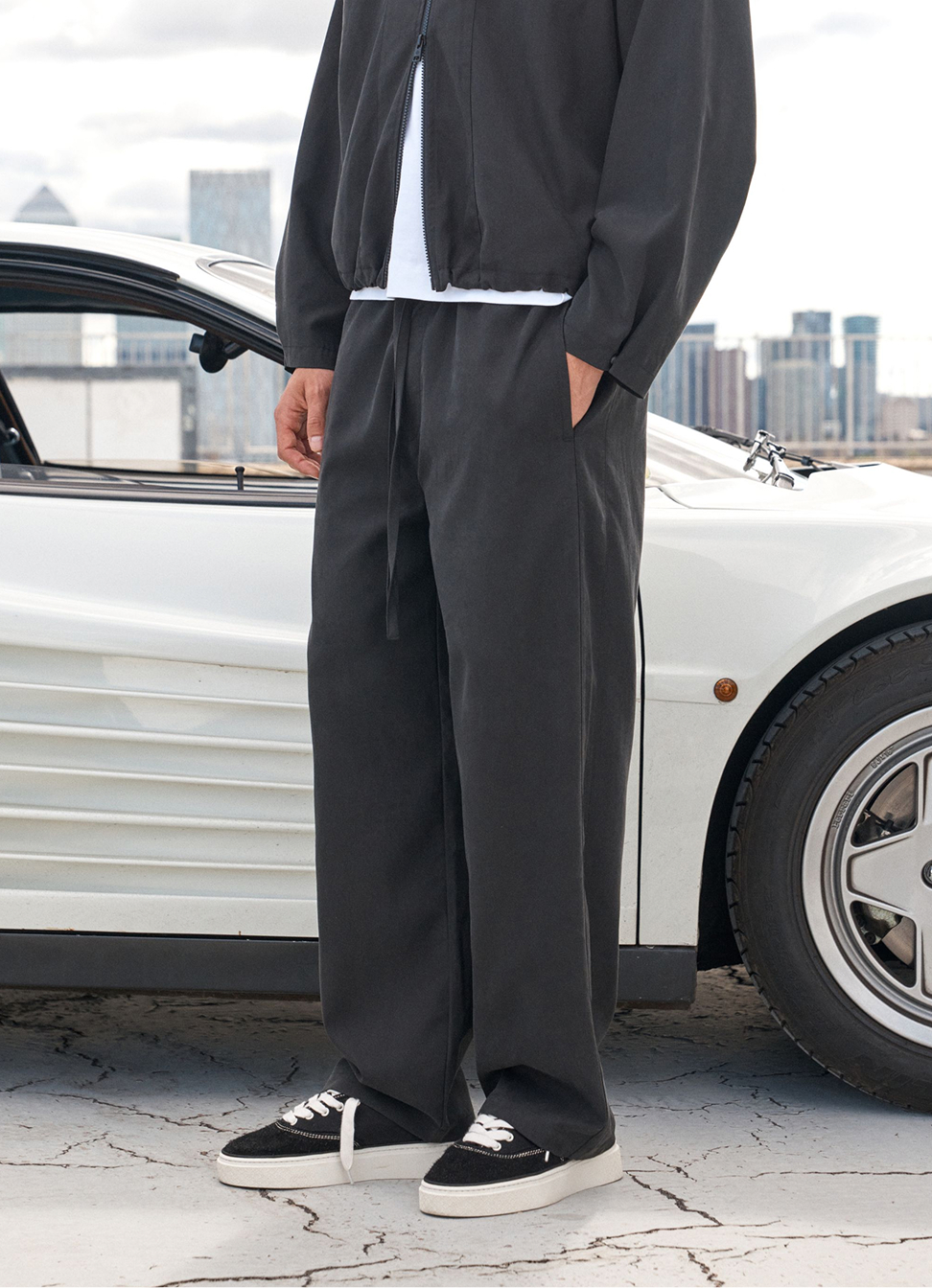 CUPRO PANELLED TROUSER