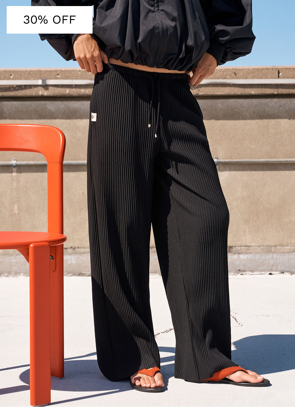 PLISSE TROUSERS