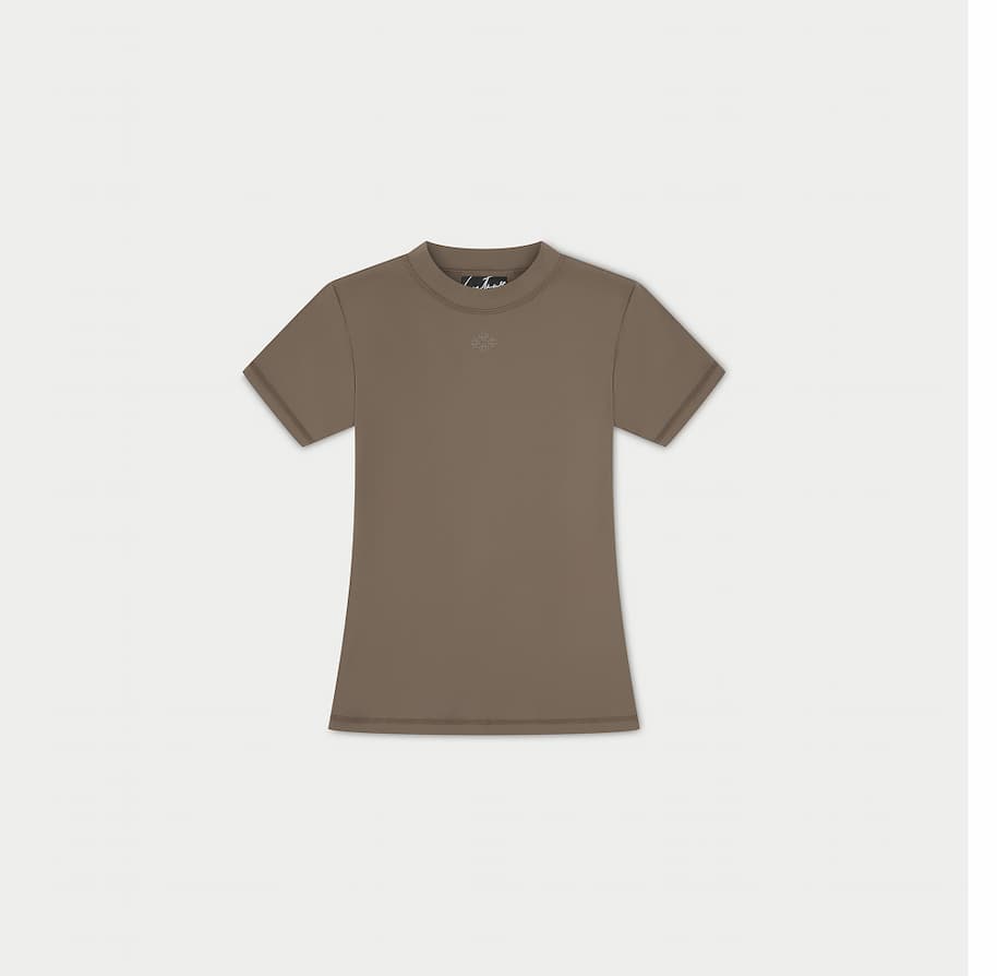 SCULPTING STRETCH EMBLEM BABY TEE