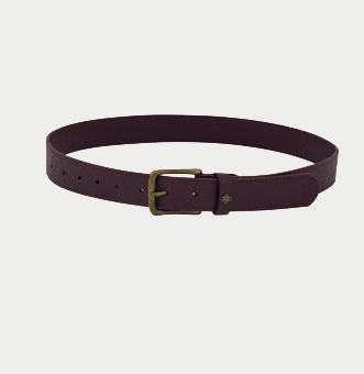 EMBLEM FAUX LEATHER WOVEN BELT