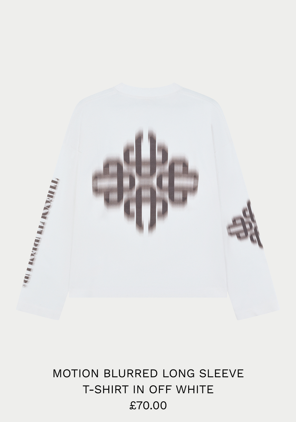 MOTION BLURRED LONG SLEEVE T-SHIRT