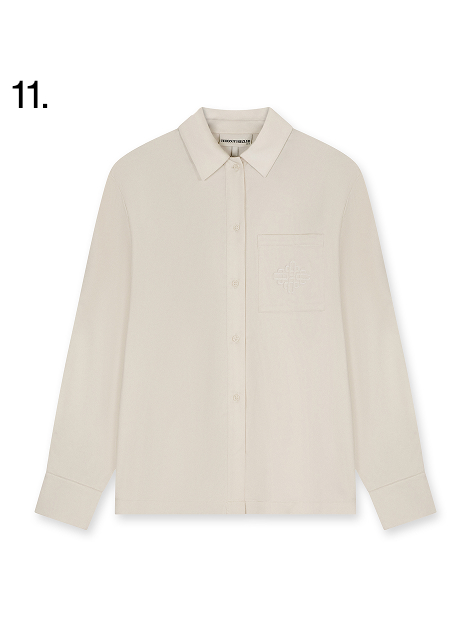 TIE BACK SATIN SHIRT