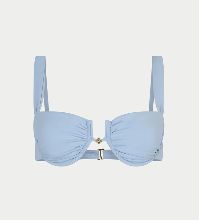 RUCHED CUP BIKINI TOP