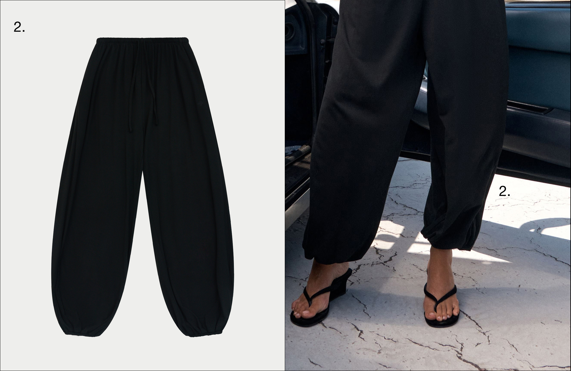 LIGHTWEIGHT BALLOON TROUSERS