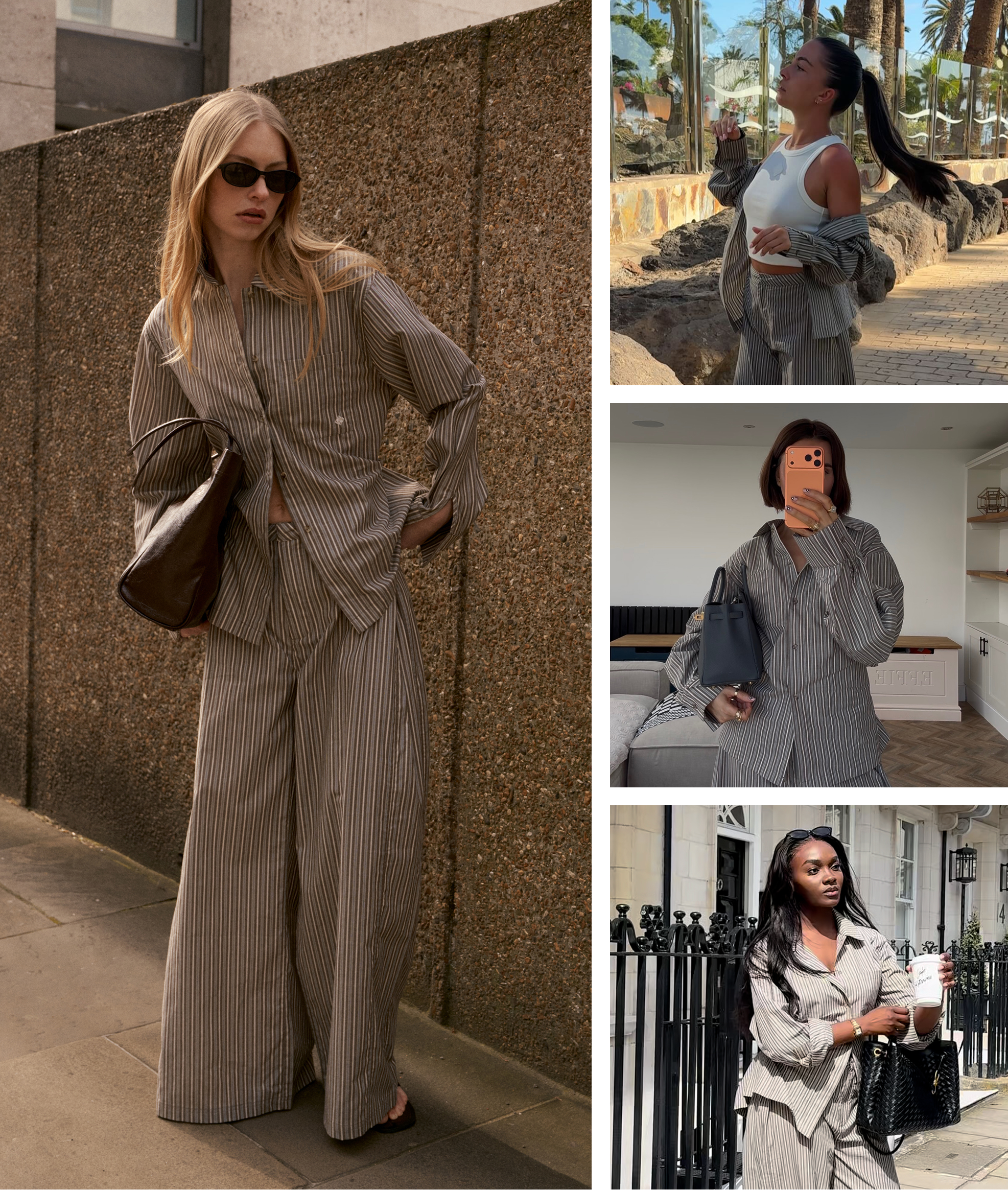 STRIPE TIE BACK EMBLEM SHIRT