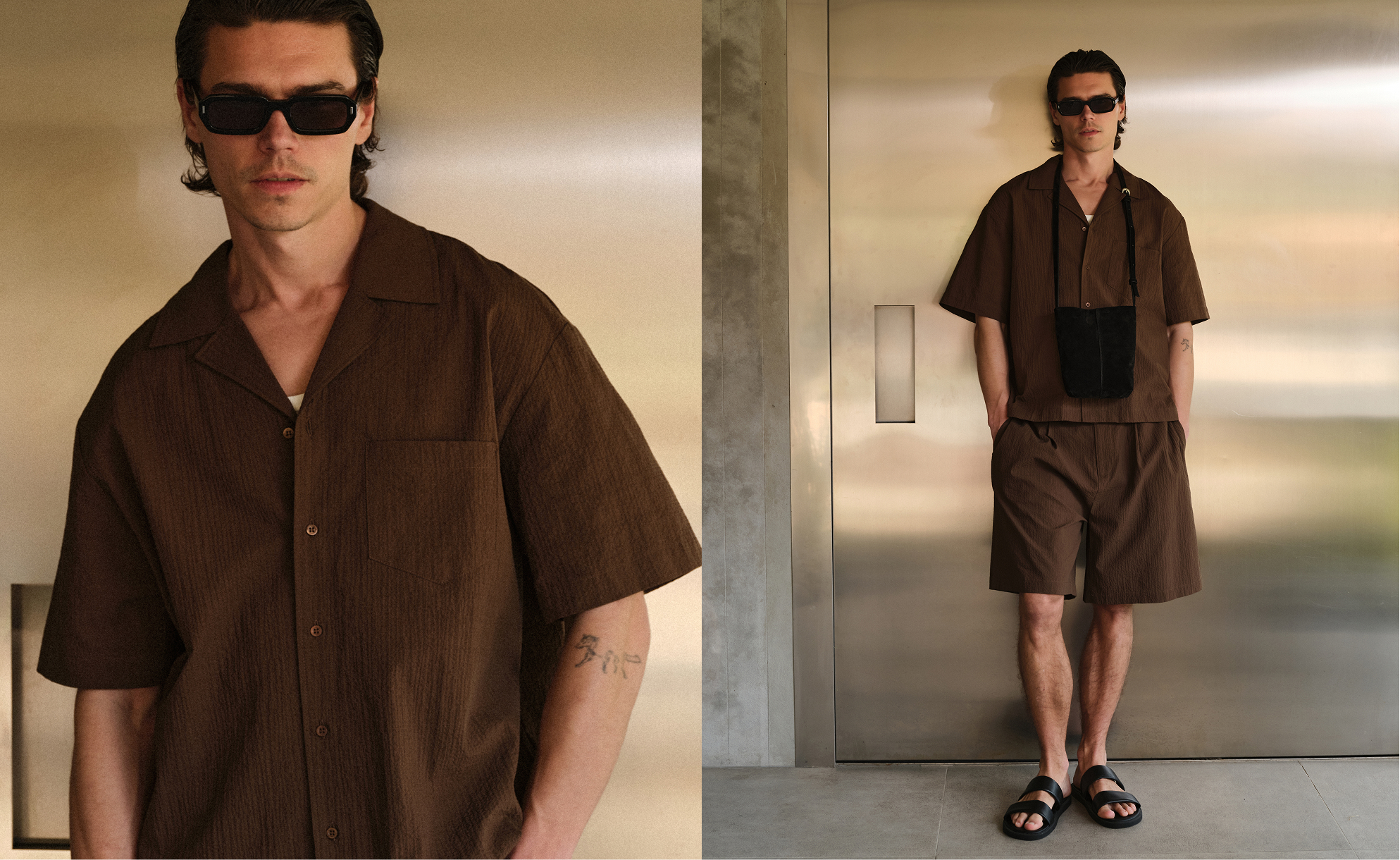 TEXTURED REVERE SHIRT
