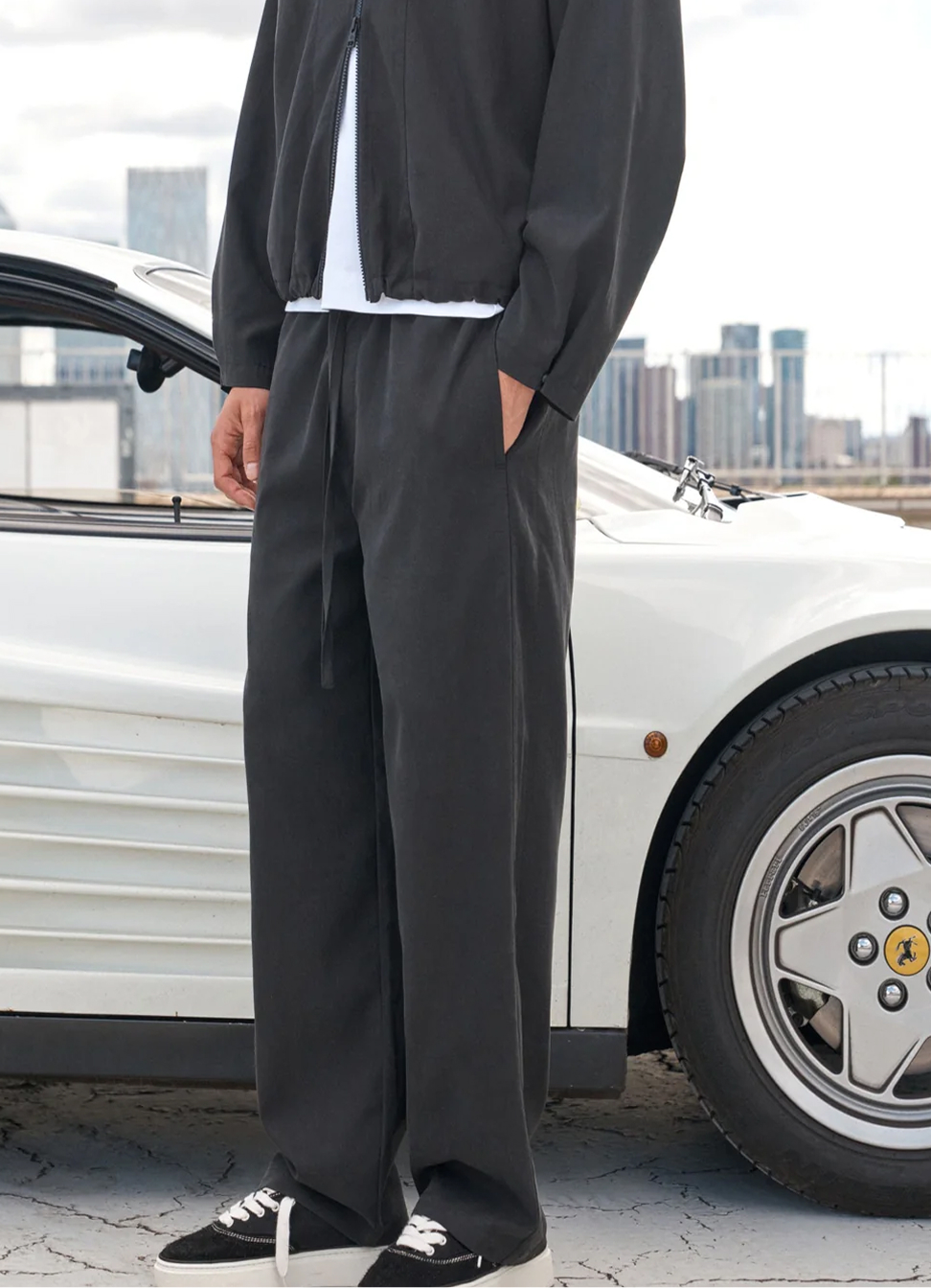 CUPRO PANELLED TROUSER