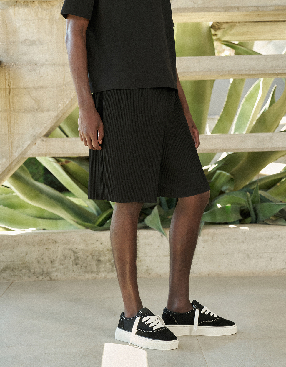 PLISSE SHORTS