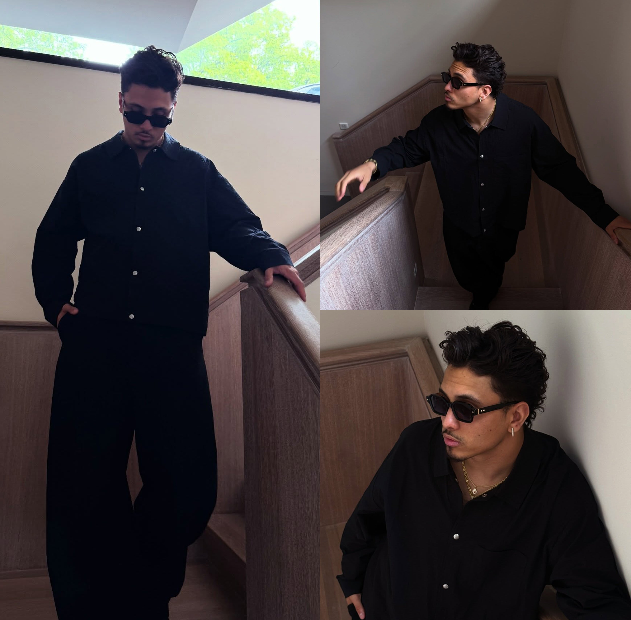 TEXTURED LONG SLEEVE SHIRT
