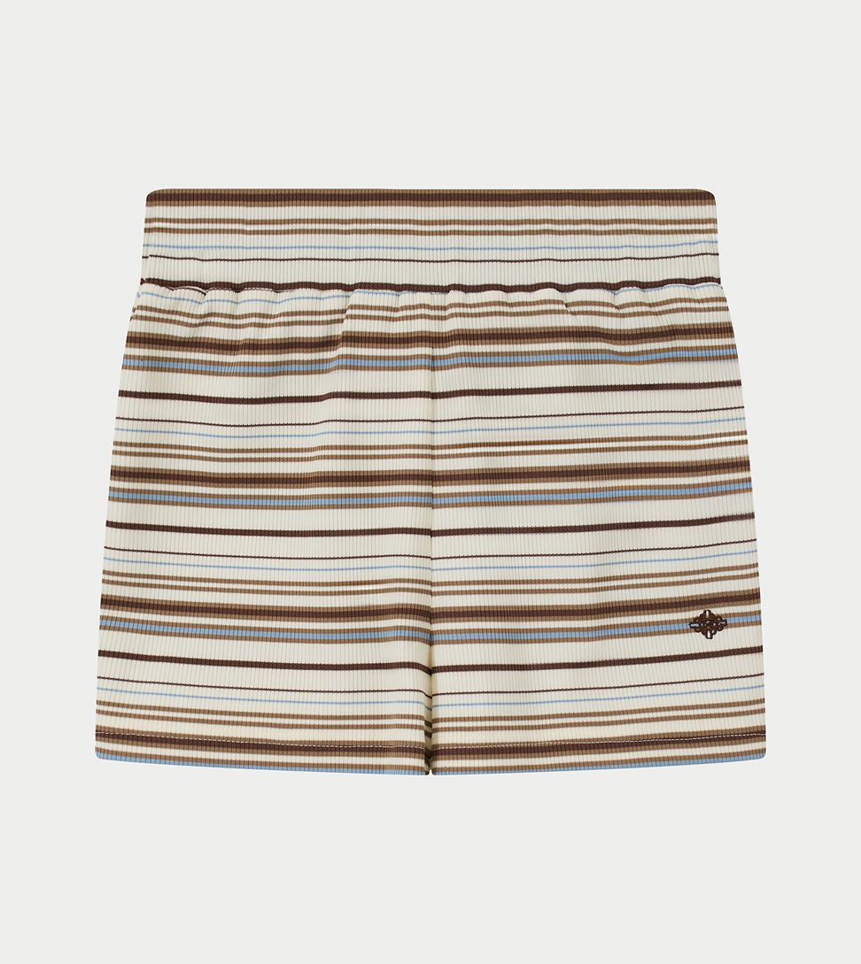 STRIPE MINI SHORTS