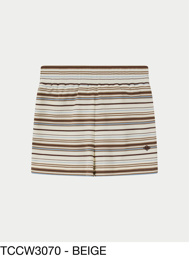 STRIPE MINI SHORTS